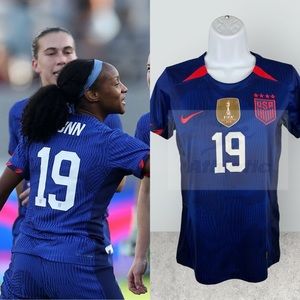 NEW Women's Soccer Jersey Away Dunn #19 USA World Cup Athletic Slim Fit USWNT